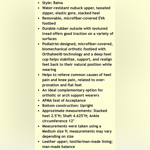 Vionic Raina Nubuck Leather Ankle Boots Size 6 - Picture 12 of 16